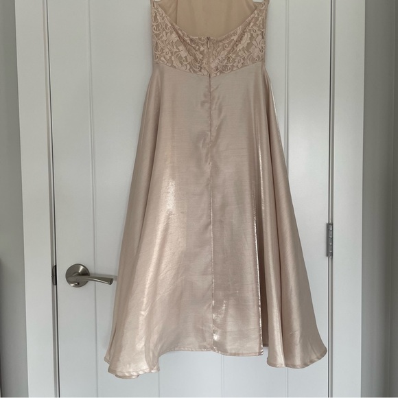 True Decadence champagne backless prom dress - Picture 2 of 7